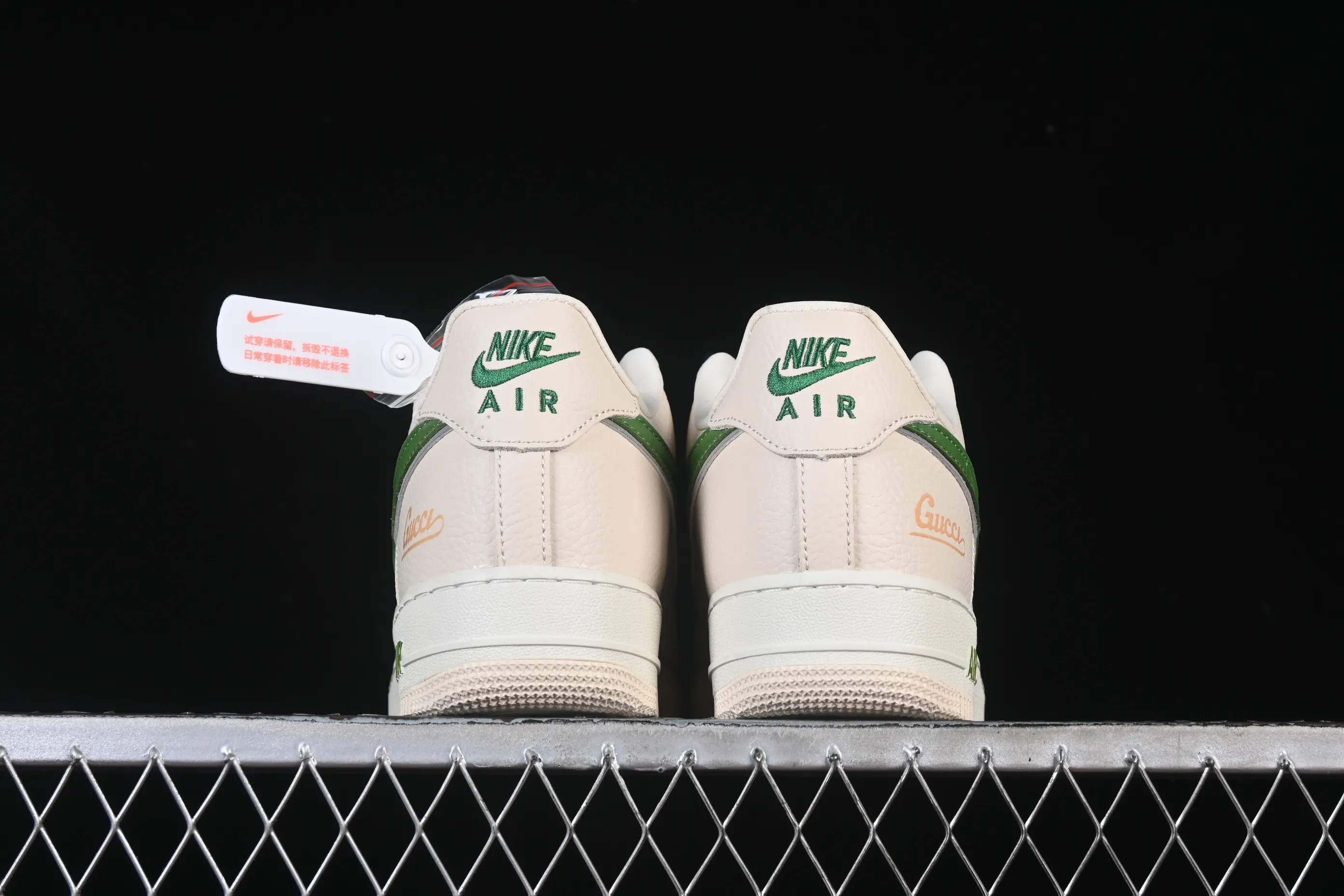 All categories Nk Air Force 1 Air Force series Nk Air Force 1 Low Air Force low-top Nike Air Force 1'07 Low Gucci co-branded white brown green Air Force 1 low-top casual sneakers YF9511-804